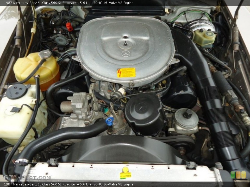 5.6 Liter SOHC 16-Valve V8 Engine for the 1987 Mercedes-Benz SL Class #66012564