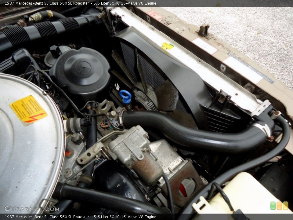 5.6 Liter SOHC 16-Valve V8 Engine for the 1987 Mercedes-Benz SL Class #66012573