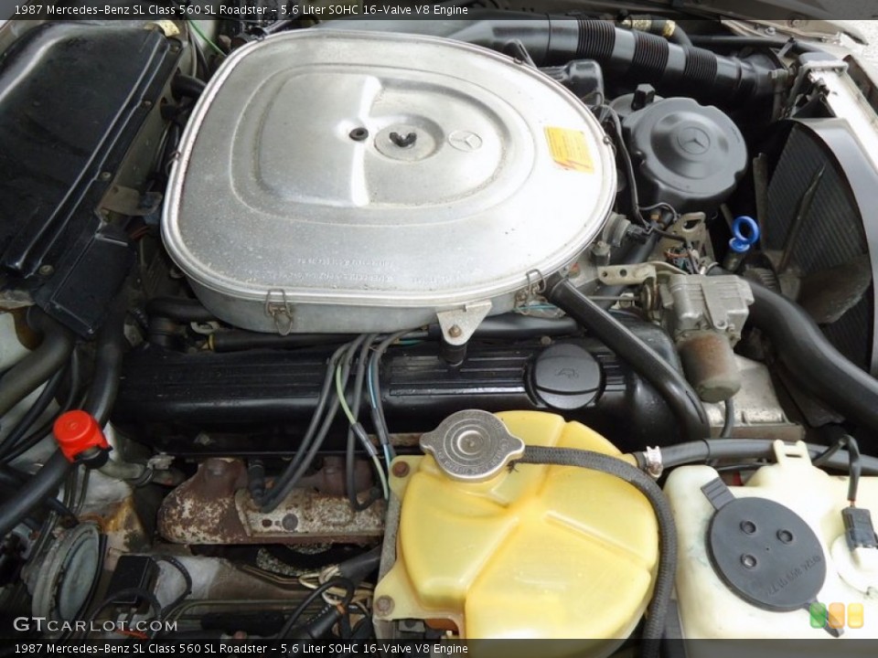 5.6 Liter SOHC 16-Valve V8 Engine for the 1987 Mercedes-Benz SL Class #66012582
