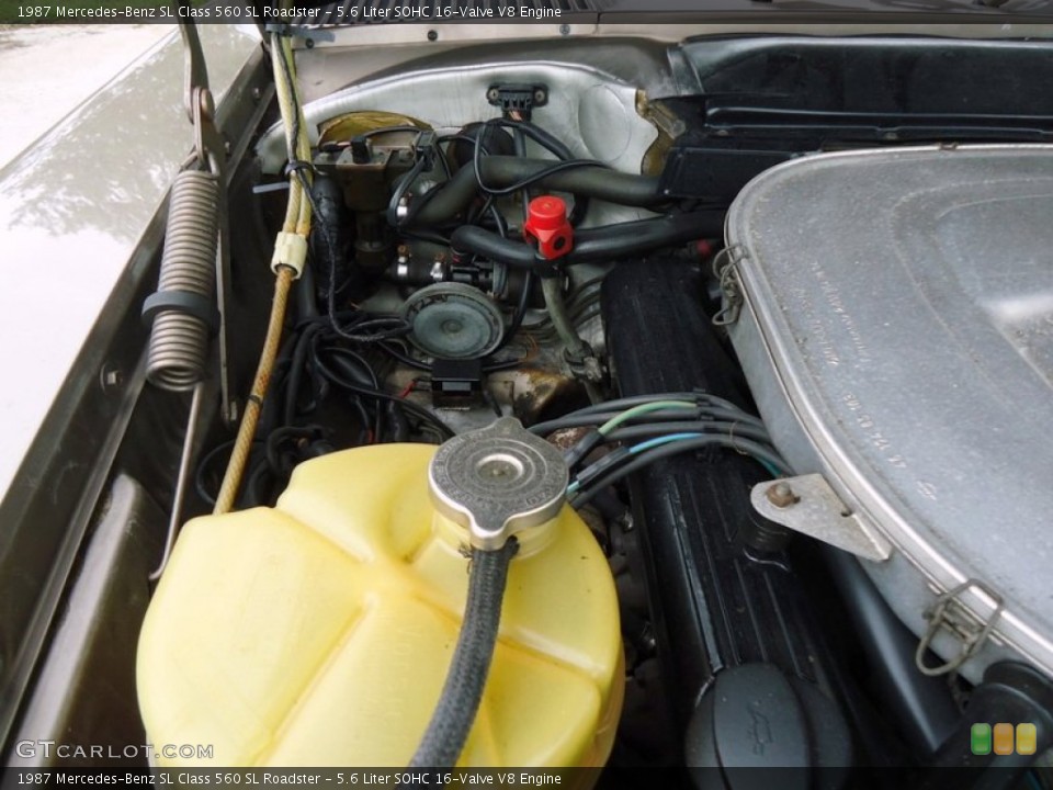 5.6 Liter SOHC 16-Valve V8 Engine for the 1987 Mercedes-Benz SL Class #66012591