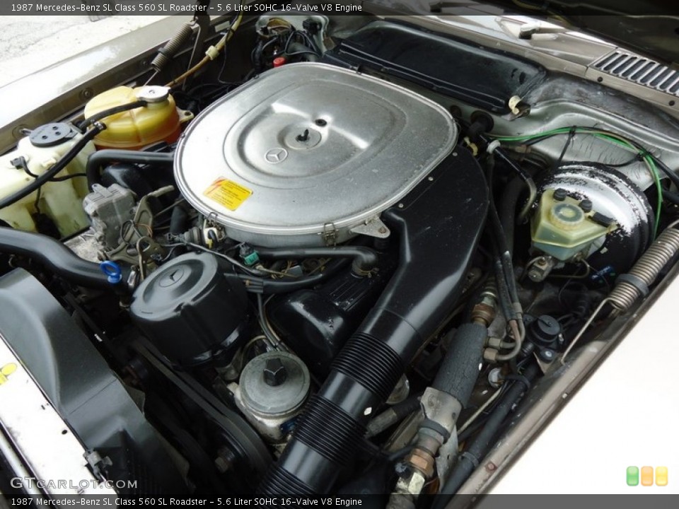 5.6 Liter SOHC 16-Valve V8 Engine for the 1987 Mercedes-Benz SL Class #66012600
