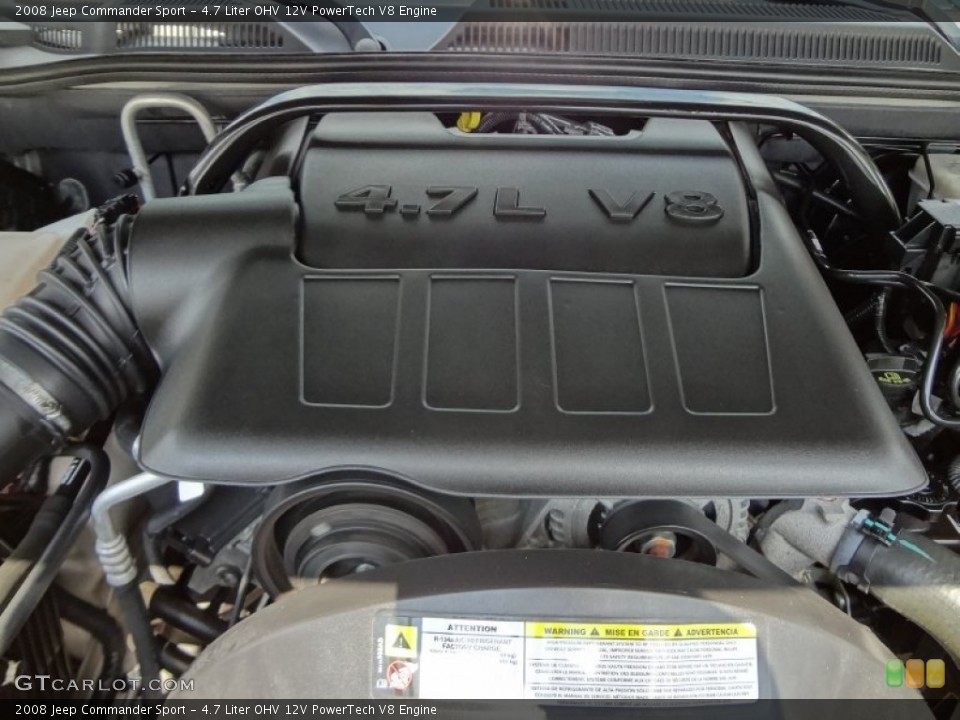 4.7 Liter OHV 12V PowerTech V8 Engine for the 2008 Jeep Commander #66032599