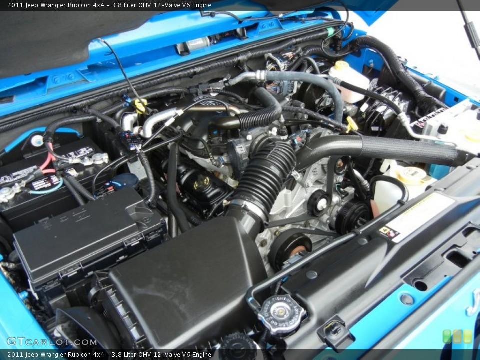 3.8 Liter OHV 12-Valve V6 Engine for the 2011 Jeep Wrangler #66035352