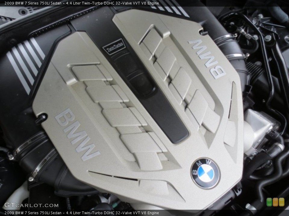 4.4 Liter Twin-Turbo DOHC 32-Valve VVT V8 Engine for the 2009 BMW 7 Series #66038943