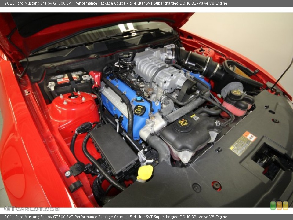 5.4 Liter SVT Supercharged DOHC 32-Valve V8 Engine for the 2011 Ford Mustang #66039726