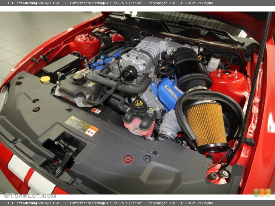 5.4 Liter SVT Supercharged DOHC 32-Valve V8 Engine for the 2011 Ford Mustang #66039741