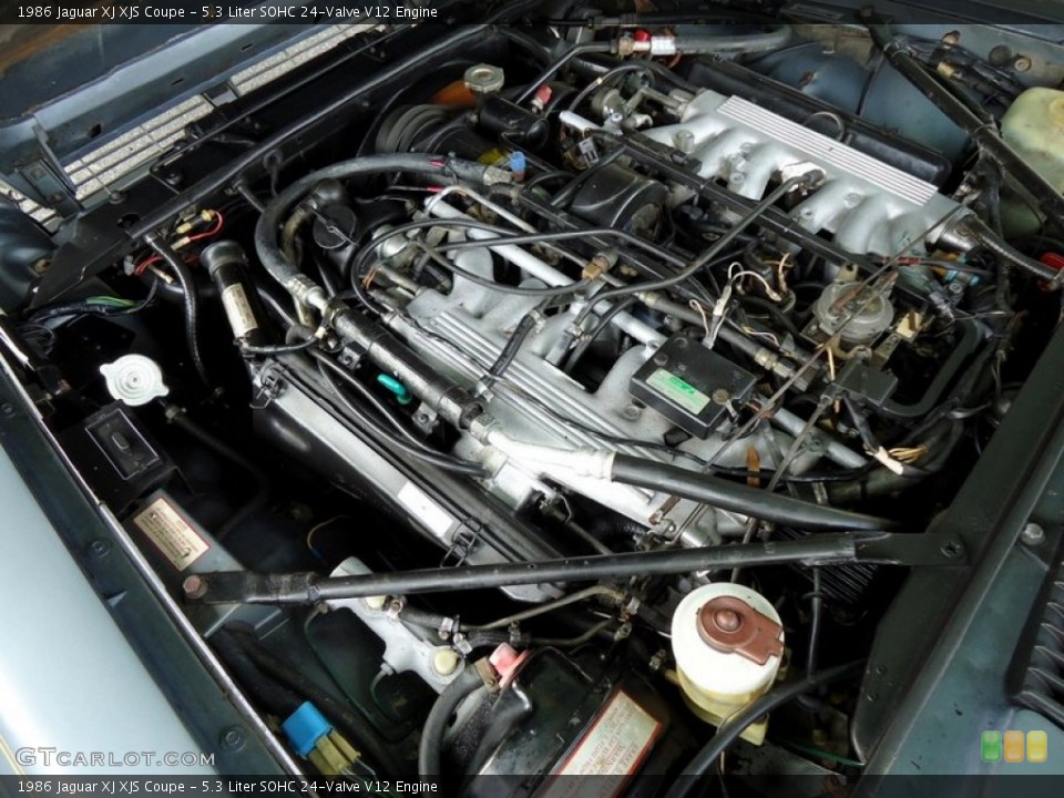 5.3 Liter SOHC 24-Valve V12 1986 Jaguar XJ Engine