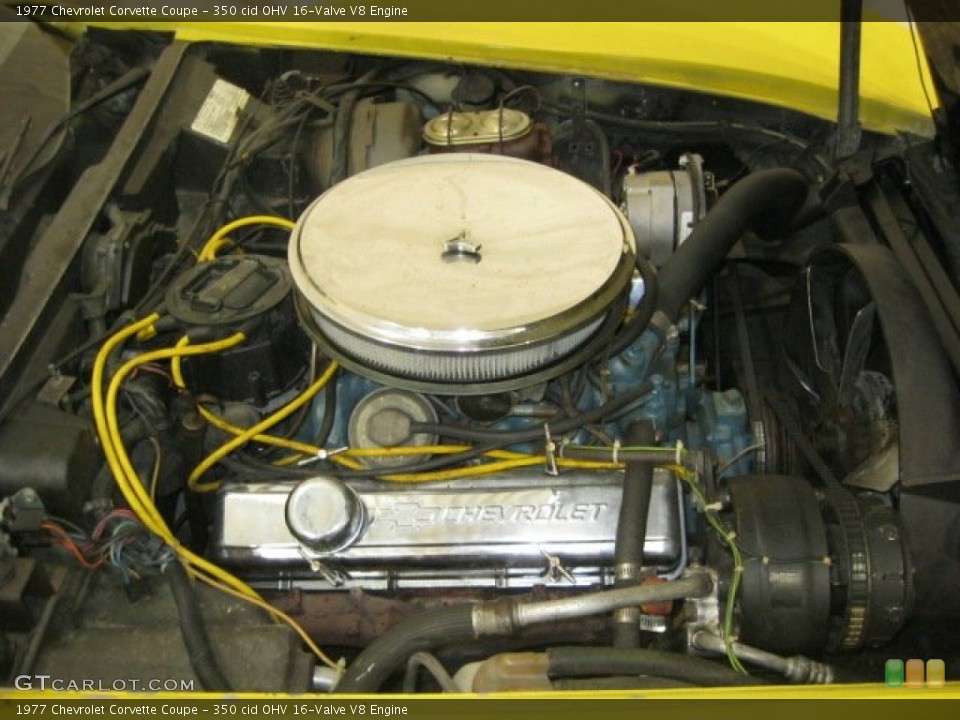 350 cid OHV 16-Valve V8 Engine for the 1977 Chevrolet Corvette #66071849