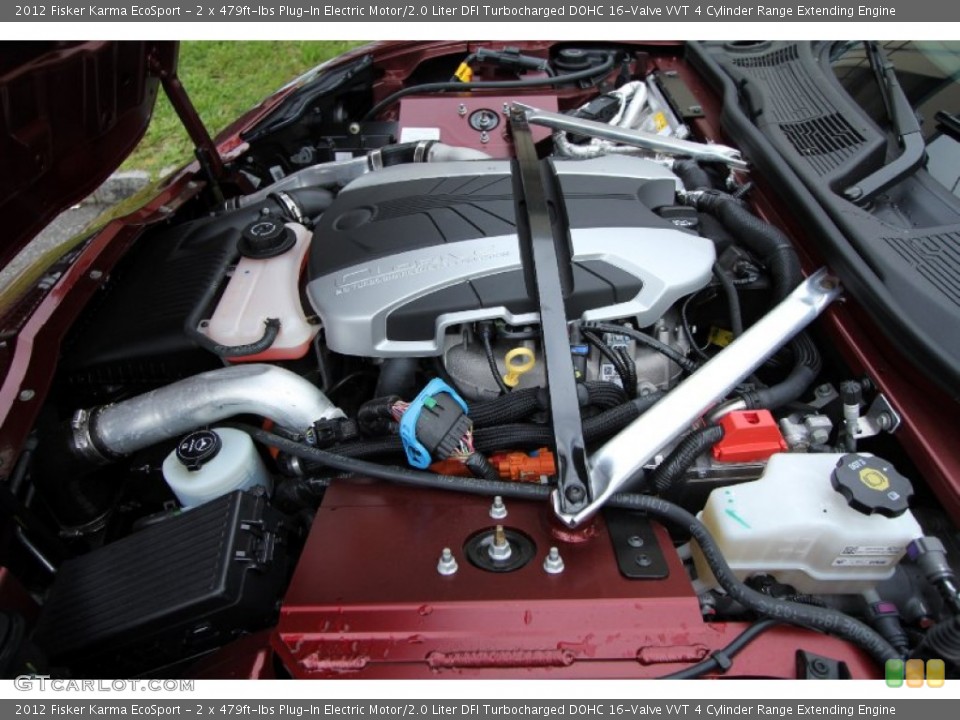 2 x 479ft-lbs Plug-In Electric Motor/2.0 Liter DFI Turbocharged DOHC 16-Valve VVT 4 Cylinder Range Extending Engine for the 2012 Fisker Karma #66094829