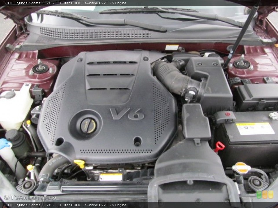 3.3 Liter DOHC 24-Valve CVVT V6 Engine for the 2010 Hyundai Sonata #66110979