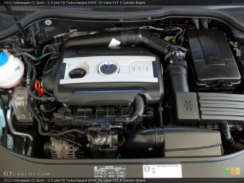 2.0 Liter FSI Turbocharged DOHC 16-Valve VVT 4 Cylinder Engine for the 2011 Volkswagen CC #66119358