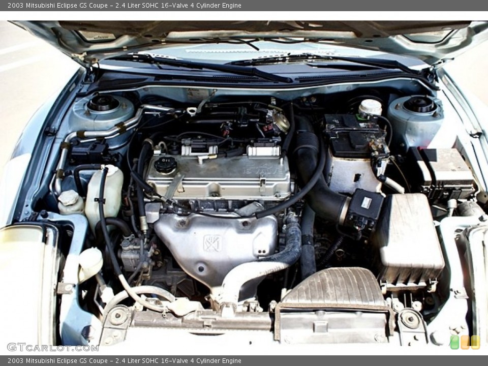 2.4 Liter SOHC 16-Valve 4 Cylinder 2003 Mitsubishi Eclipse Engine