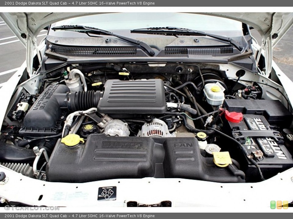 4.7 Liter SOHC 16-Valve PowerTech V8 Engine for the 2001 Dodge Dakota #66137477