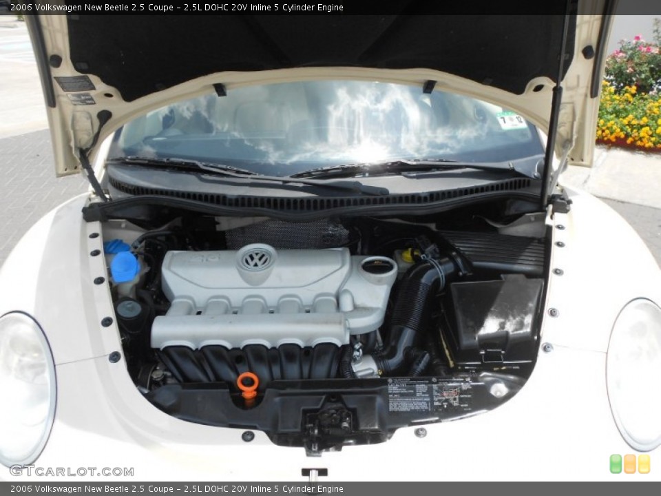 2.5L DOHC 20V Inline 5 Cylinder Engine for the 2006 Volkswagen New Beetle #66153974