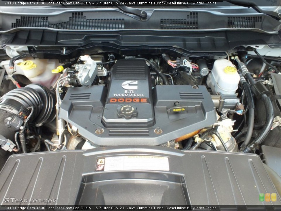 6.7 Liter OHV 24-Valve Cummins Turbo-Diesel Inline 6 Cylinder Engine for the 2010 Dodge Ram 3500 #66155495