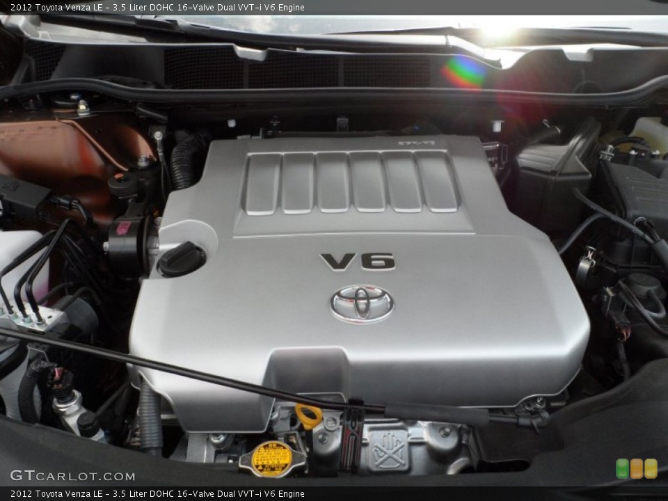 3.5 Liter DOHC 16-Valve Dual VVT-i V6 2012 Toyota Venza Engine