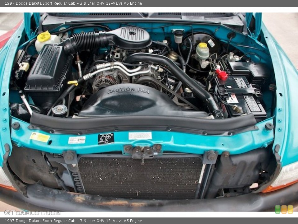 3.9 Liter OHV 12-Valve V6 Engine for the 1997 Dodge Dakota #66182819