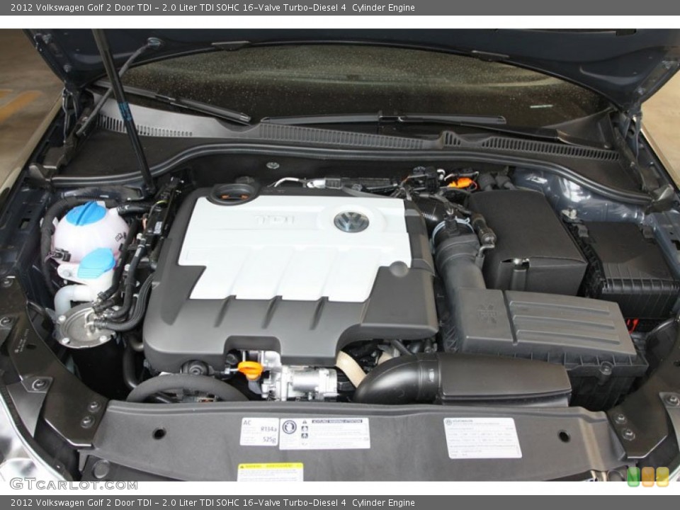 2.0 Liter TDI SOHC 16-Valve Turbo-Diesel 4  Cylinder Engine for the 2012 Volkswagen Golf #66222231