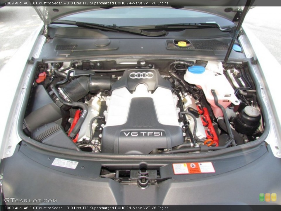 3.0 Liter TFSI Supercharged DOHC 24-Valve VVT V6 Engine for the 2009 Audi A6 #66226898