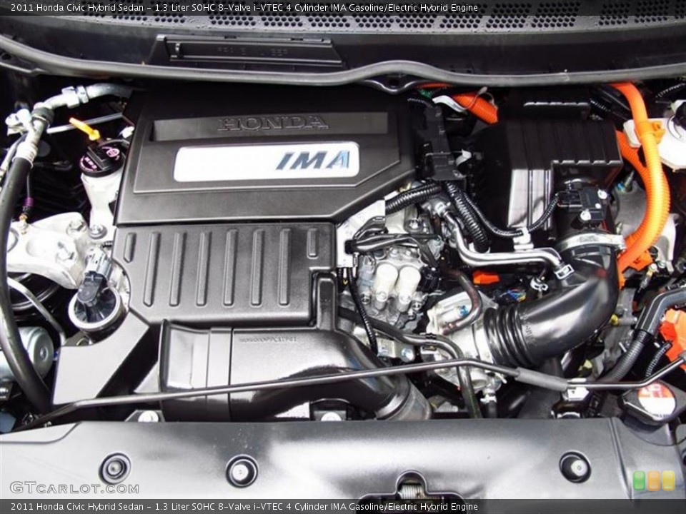 1.3 Liter SOHC 8-Valve i-VTEC 4 Cylinder IMA Gasoline/Electric Hybrid Engine for the 2011 Honda Civic #66245875