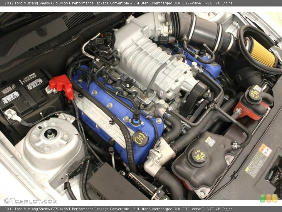 5.4 Liter Supercharged DOHC 32-Valve Ti-VCT V8 Engine for the 2012 Ford Mustang #66270970