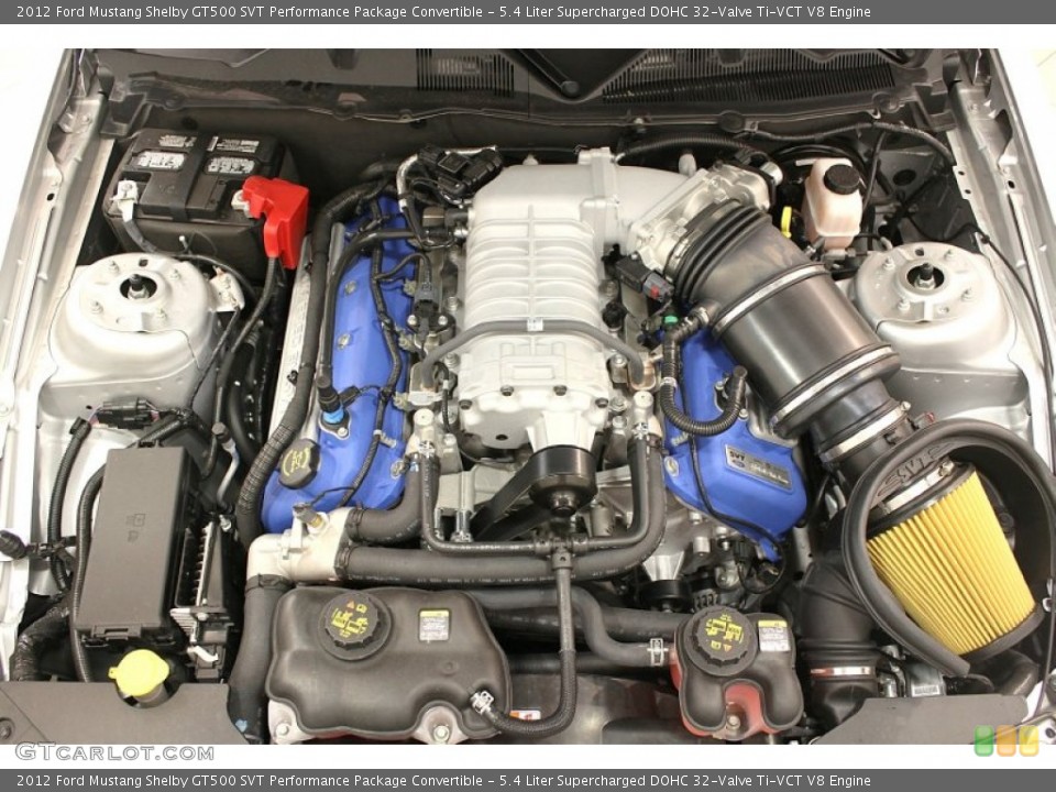 5.4 Liter Supercharged DOHC 32-Valve Ti-VCT V8 Engine for the 2012 Ford Mustang #66270973