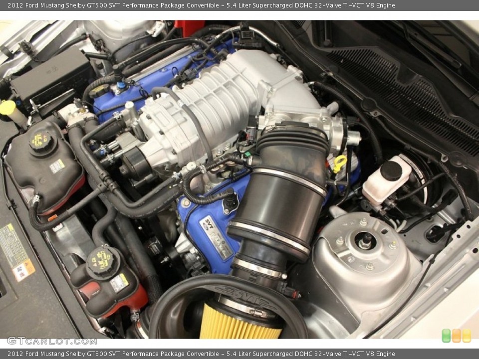5.4 Liter Supercharged DOHC 32-Valve Ti-VCT V8 Engine for the 2012 Ford Mustang #66270976
