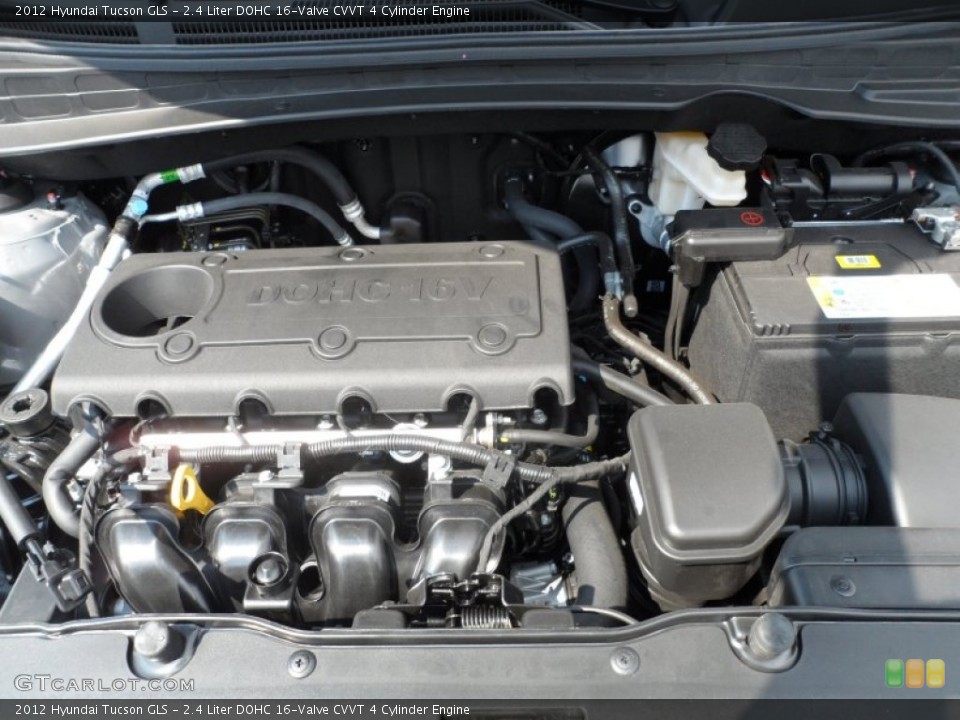 2.4 Liter DOHC 16-Valve CVVT 4 Cylinder Engine for the 2012 Hyundai Tucson #66277878