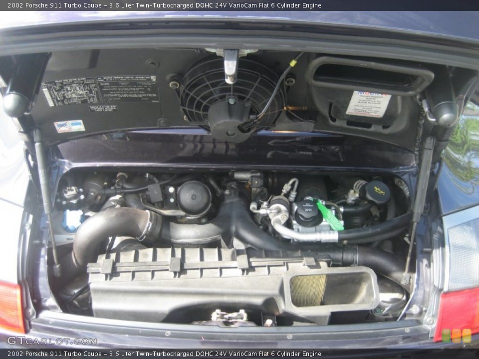 3.6 Liter Twin-Turbocharged DOHC 24V VarioCam Flat 6 Cylinder Engine for the 2002 Porsche 911 #66286026