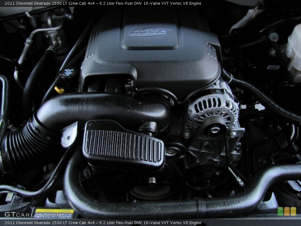 6.2 Liter Flex-Fuel OHV 16-Valve VVT Vortec V8 Engine for the 2011 Chevrolet Silverado 1500 #66290031