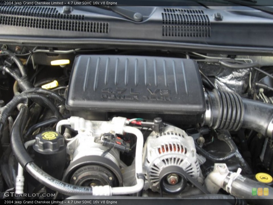 4.7 Liter SOHC 16V V8 Engine for the 2004 Jeep Grand Cherokee #66290661