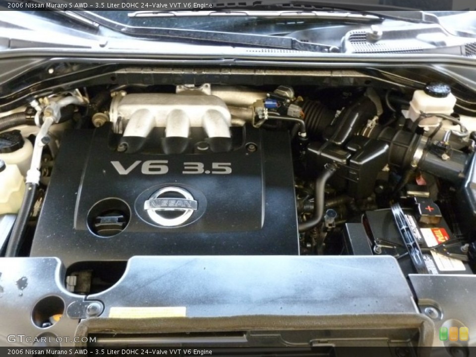 3.5 Liter DOHC 24-Valve VVT V6 2006 Nissan Murano Engine