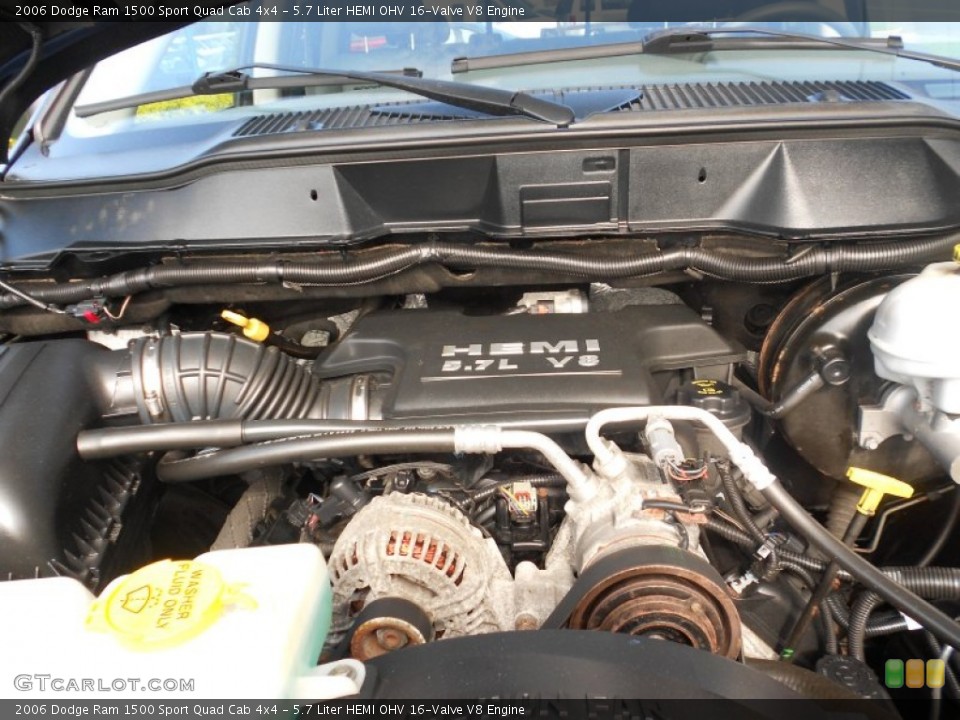5.7 Liter HEMI OHV 16-Valve V8 Engine for the 2006 Dodge Ram 1500 #66298184