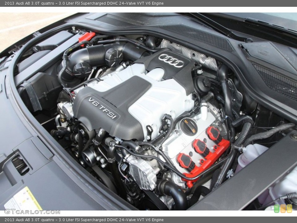 3.0 Liter FSI Supercharged DOHC 24-Valve VVT V6 Engine for the 2013 Audi A8 #66300731
