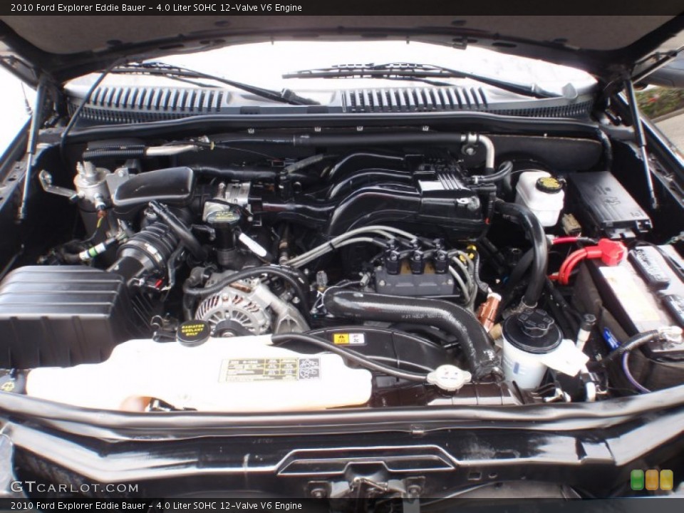 4.0 Liter SOHC 12-Valve V6 2010 Ford Explorer Engine