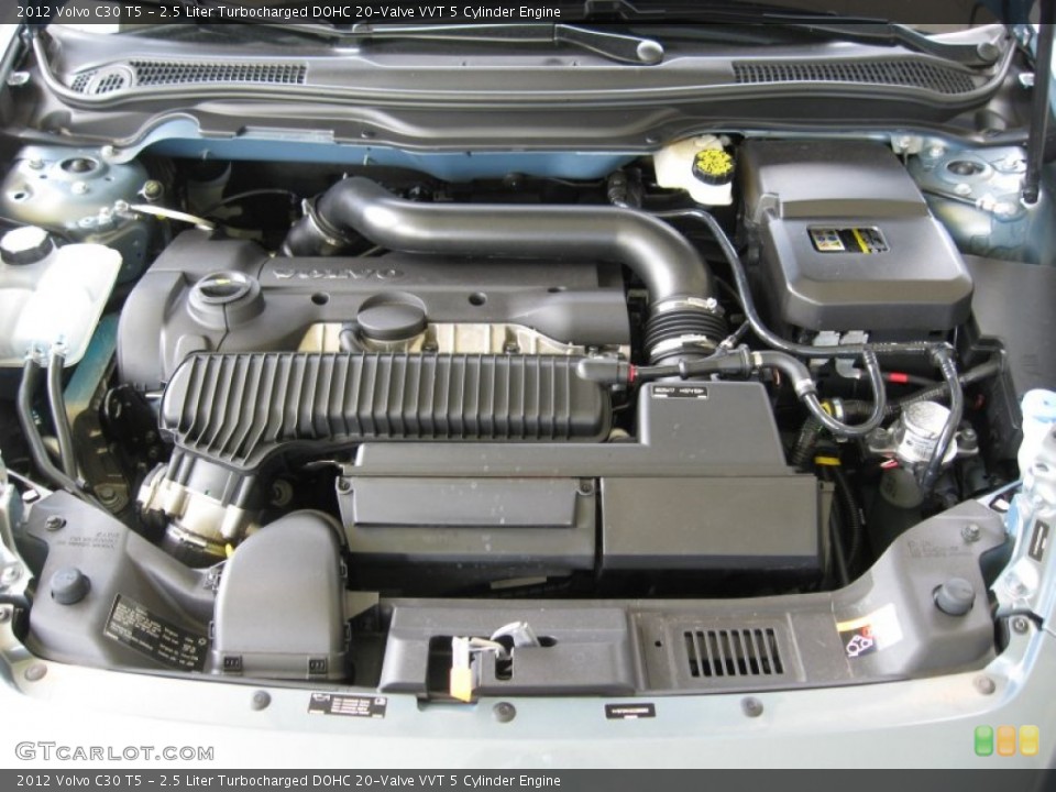 2.5 Liter Turbocharged DOHC 20-Valve VVT 5 Cylinder Engine for the 2012 Volvo C30 #66303104