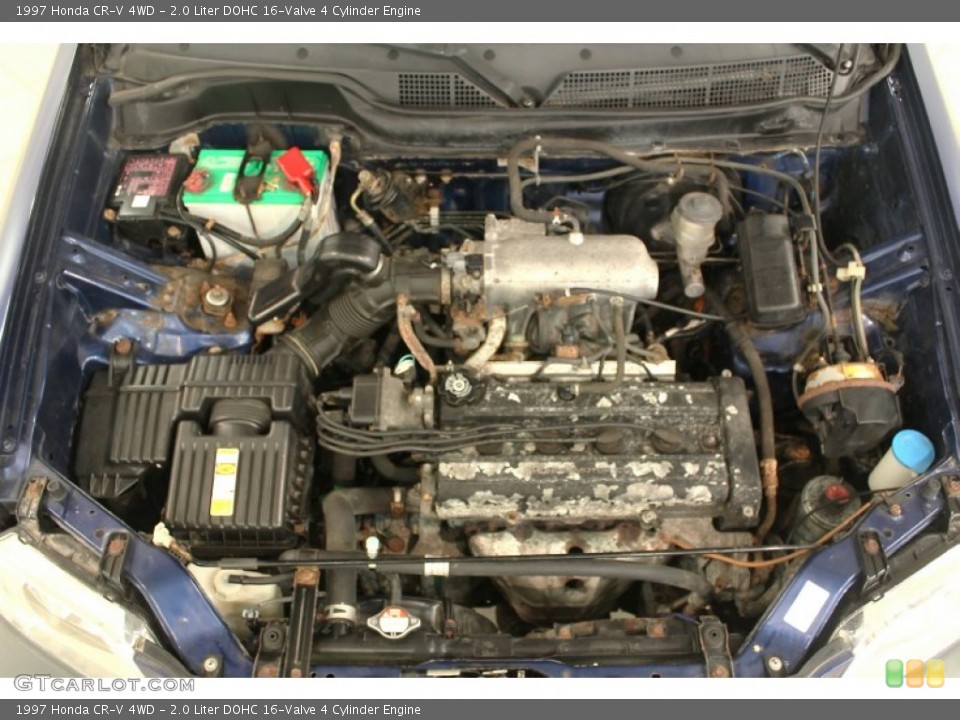 2.0 Liter DOHC 16-Valve 4 Cylinder 1997 Honda CR-V Engine