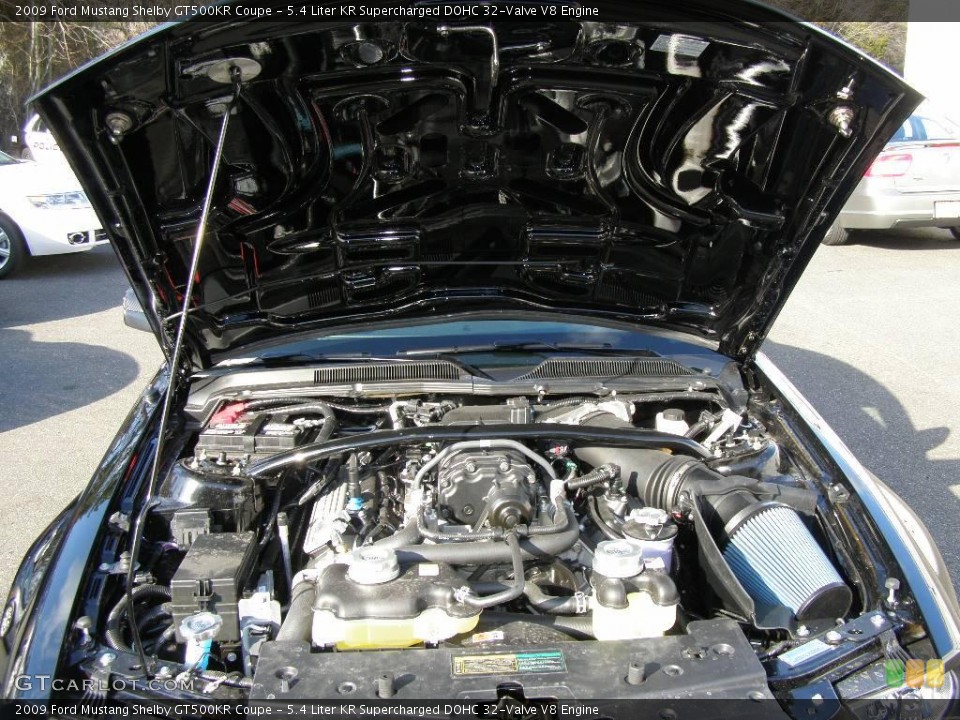 5.4 Liter KR Supercharged DOHC 32-Valve V8 Engine for the 2009 Ford Mustang #6630972