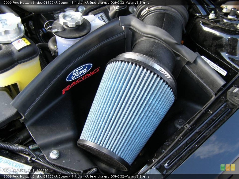 5.4 Liter KR Supercharged DOHC 32-Valve V8 Engine for the 2009 Ford Mustang #6630987