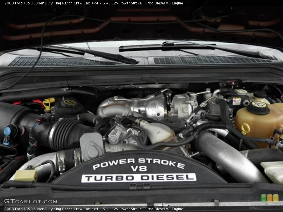 6.4L 32V Power Stroke Turbo Diesel V8 Engine for the 2008 Ford F350 Super Duty #66314160