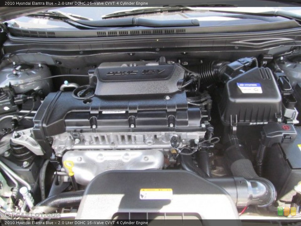 2.0 Liter DOHC 16-Valve CVVT 4 Cylinder Engine for the 2010 Hyundai Elantra #66329373
