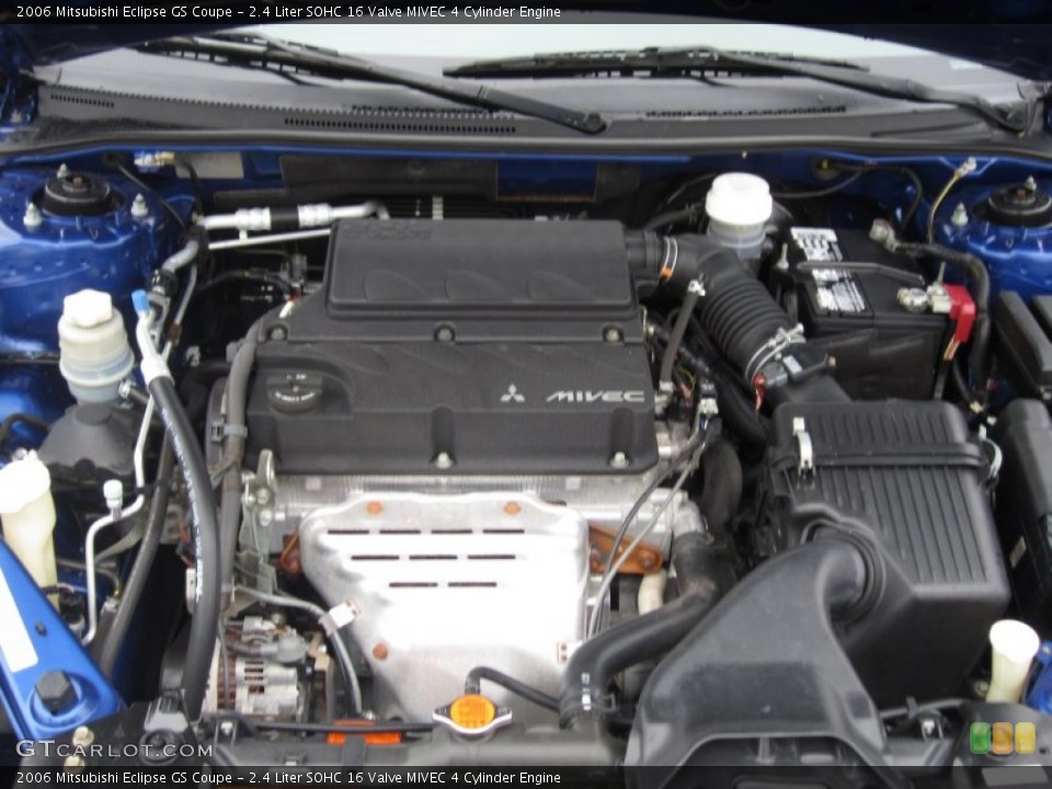 2.4 Liter SOHC 16 Valve MIVEC 4 Cylinder Engine for the 2006 Mitsubishi Eclipse #66351989