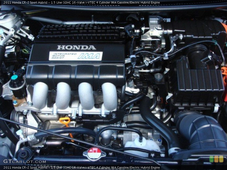 1.5 Liter SOHC 16-Valve i-VTEC 4 Cylinder IMA Gasoline/Electric Hybrid Engine for the 2011 Honda CR-Z #66360518