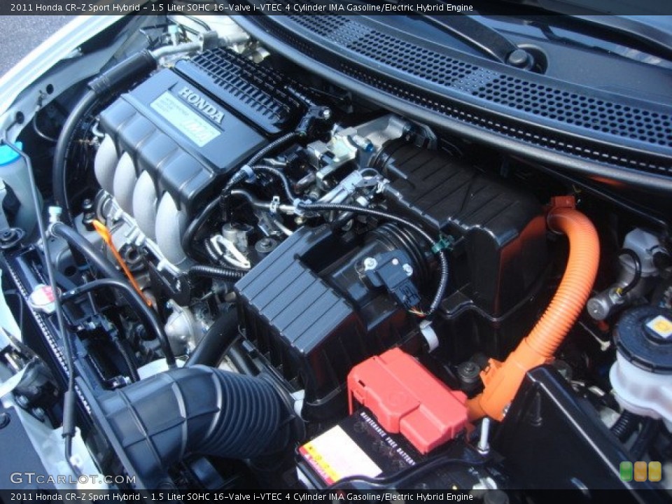 1.5 Liter SOHC 16-Valve i-VTEC 4 Cylinder IMA Gasoline/Electric Hybrid Engine for the 2011 Honda CR-Z #66360530