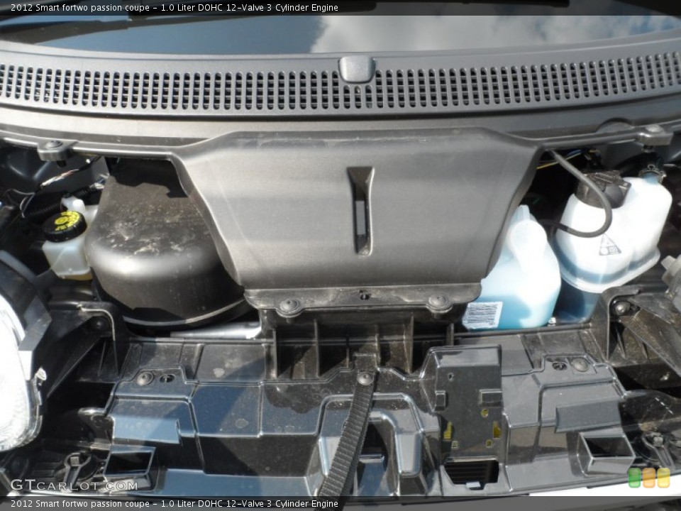 1.0 Liter DOHC 12-Valve 3 Cylinder 2012 Smart fortwo Engine