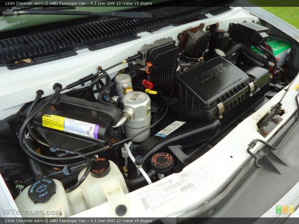 4.3 Liter OHV 12-Valve V6 Engine for the 1999 Chevrolet Astro #66385844