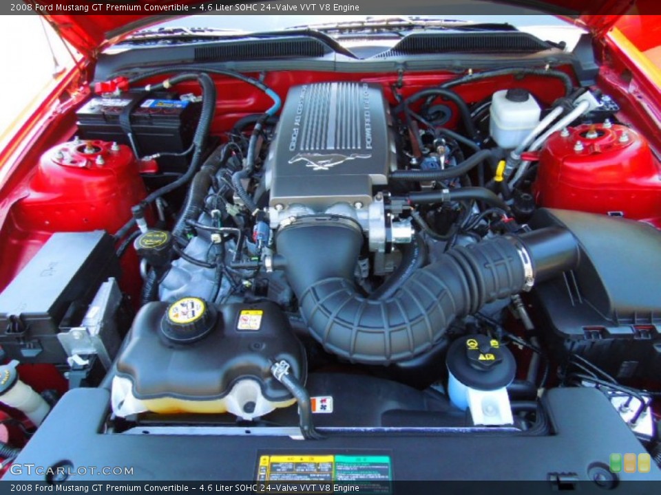 4.6 Liter SOHC 24-Valve VVT V8 Engine for the 2008 Ford Mustang #66407229