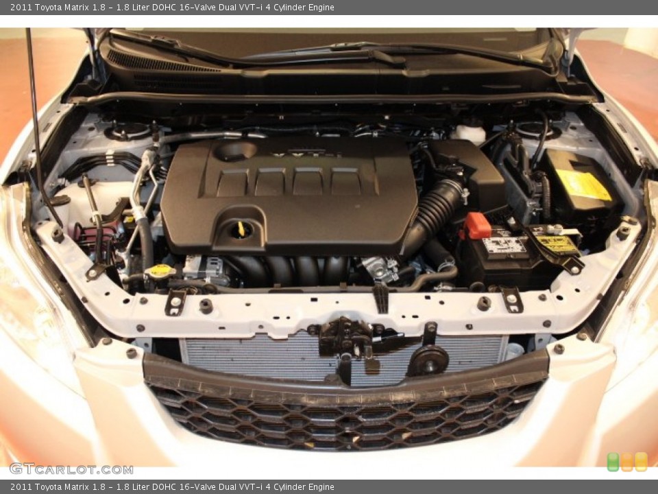 1.8 Liter DOHC 16-Valve Dual VVT-i 4 Cylinder 2011 Toyota Matrix Engine
