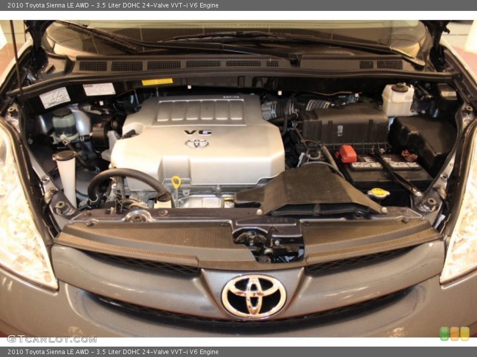 3.5 Liter DOHC 24-Valve VVT-i V6 Engine for the 2010 Toyota Sienna #66451716