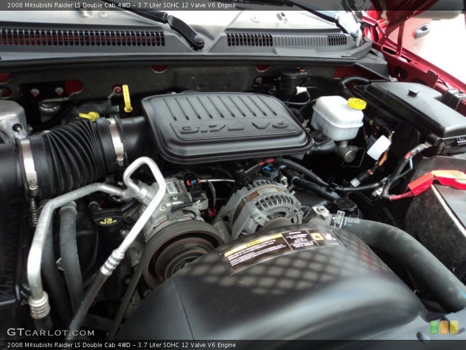 3.7 Liter SOHC 12 Valve V6 Engine for the 2008 Mitsubishi Raider #66470486